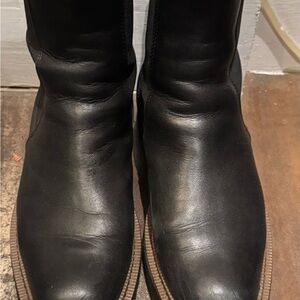 Women’s Black Leather Chelsea Boots
